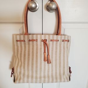 Vintage Dooney & Burke Stripped Shoulder Bag